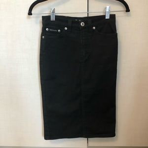 Dolce & Gabbana vintage black denim skirt